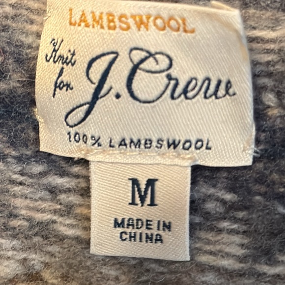 J CREW Fair Isle Lambswool Cardigan. Size Medium - Picture 3 of 10
